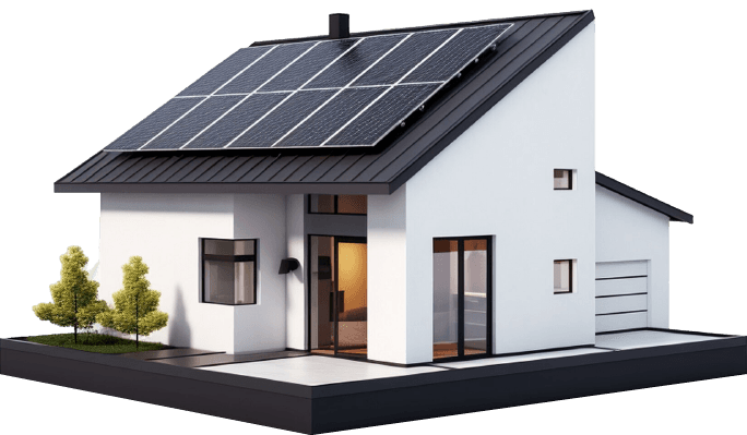 Casa con Paneles Solares en Panamá